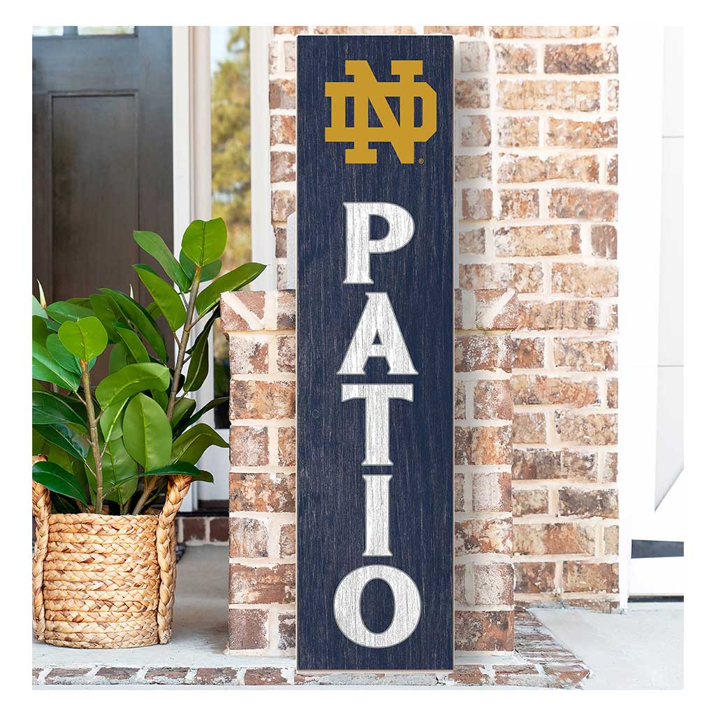 11x46 Leaning Sign Patio Notre Dame Fighting Irish