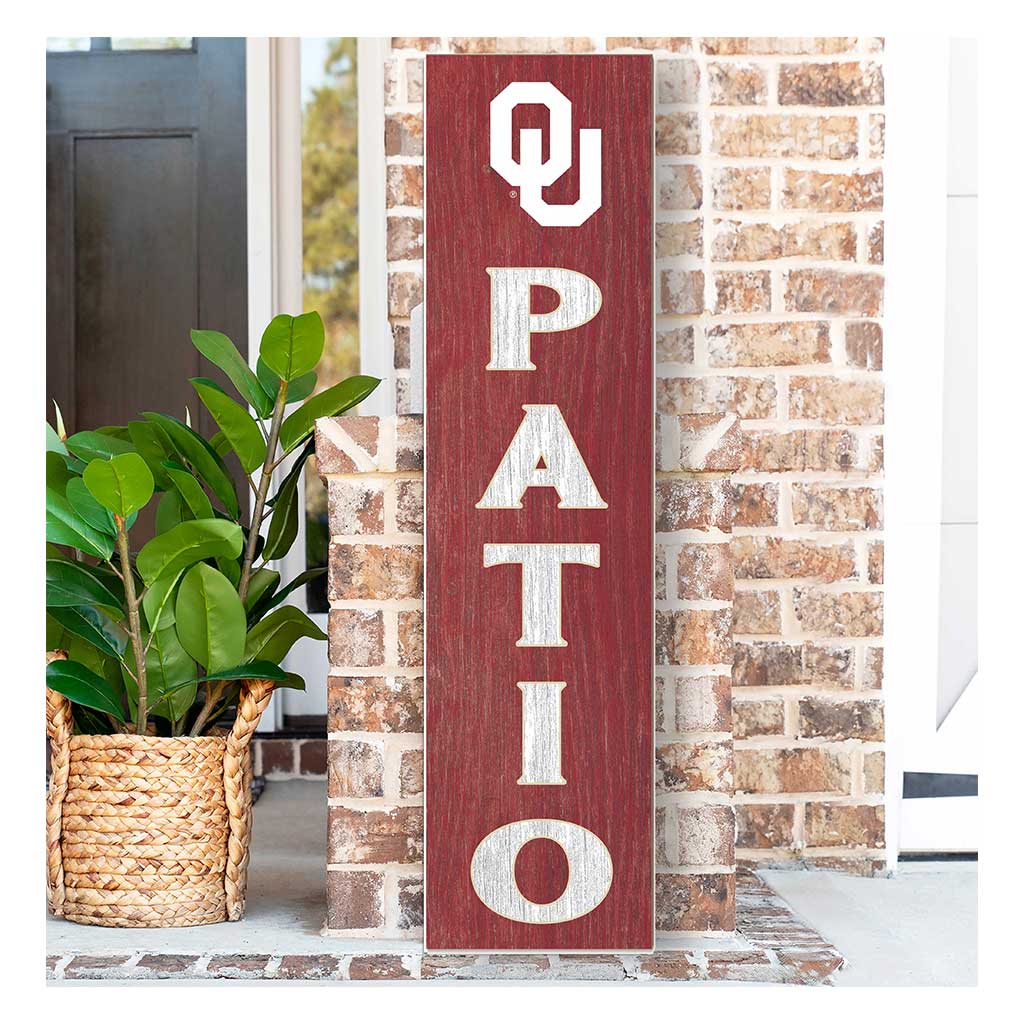 11x46 Leaning Sign Patio Oklahoma Sooners