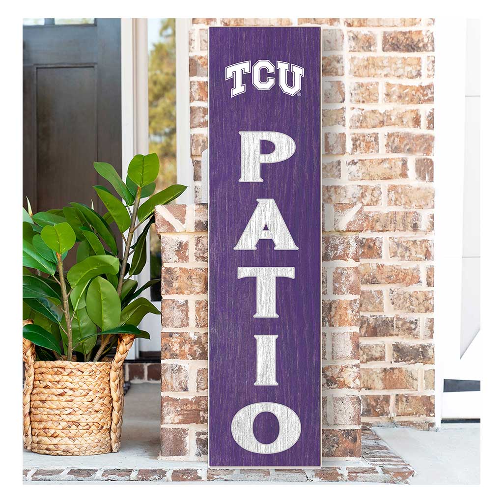 11x46 Leaning Sign Patio Texas Christian Horned Frogs