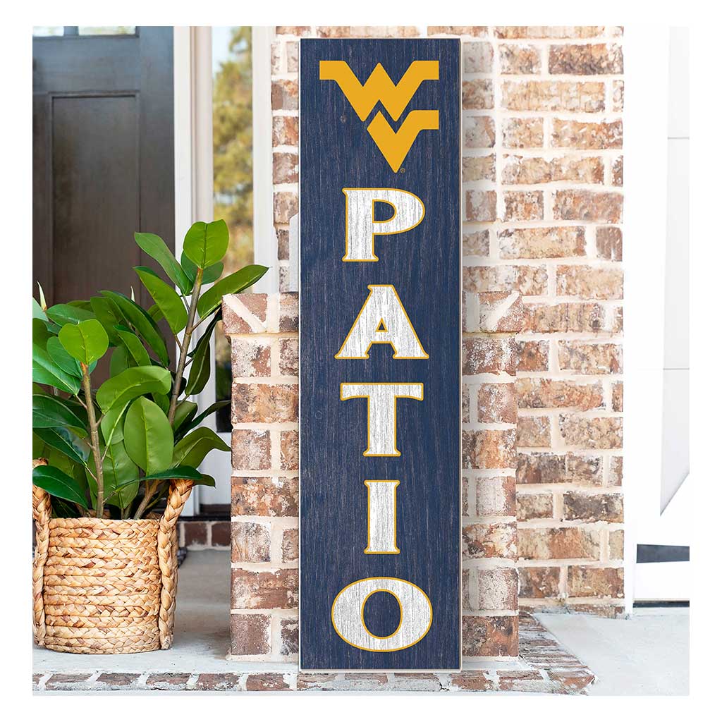 11x46 Leaning Sign Patio West Virginia Mountaineers