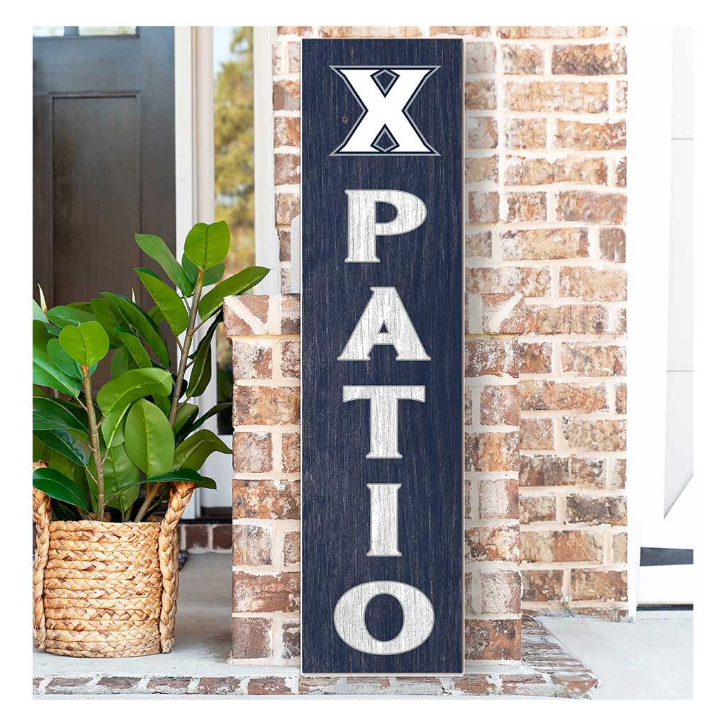 11x46 Leaning Sign Patio Xavier Ohio Musketeers