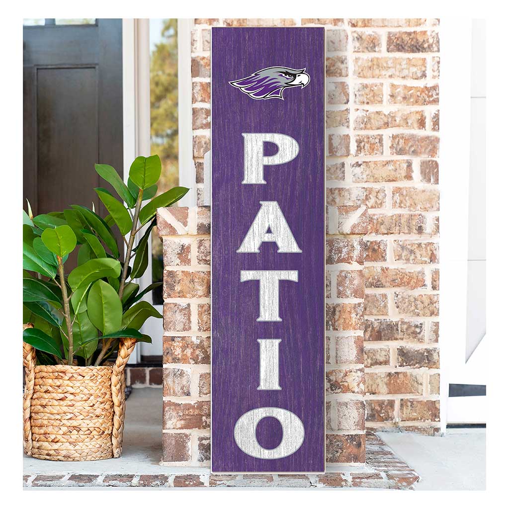 11x46 Leaning Sign Patio University of Wisconsin Whitewater Warhawks