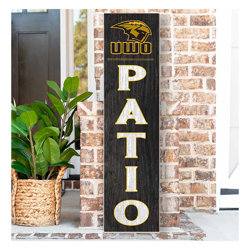 11x46 Leaning Sign Patio University of Wisconsin-Oshkosh