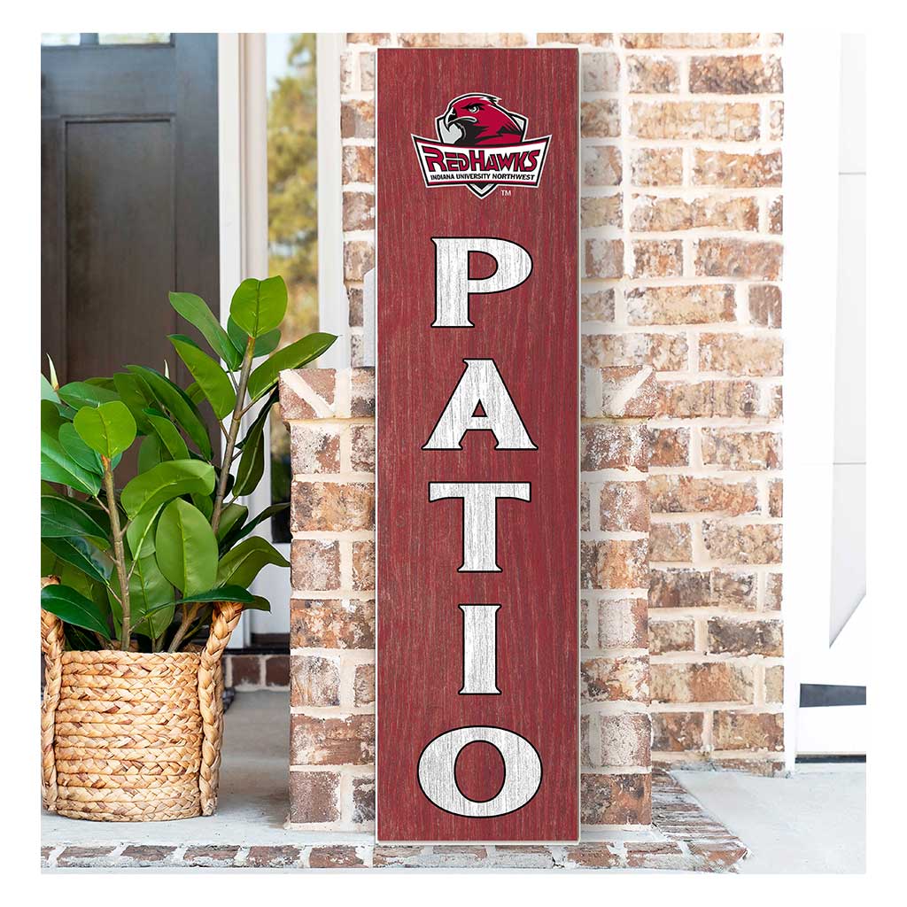 11x46 Leaning Sign Patio Indiana University Northwest Redhawks