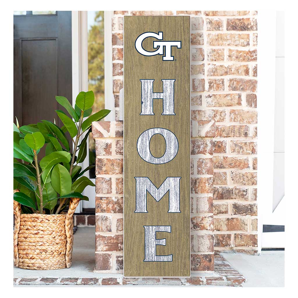 11x46 Leaning Sign Home Georgia Tech Yellow Jackets