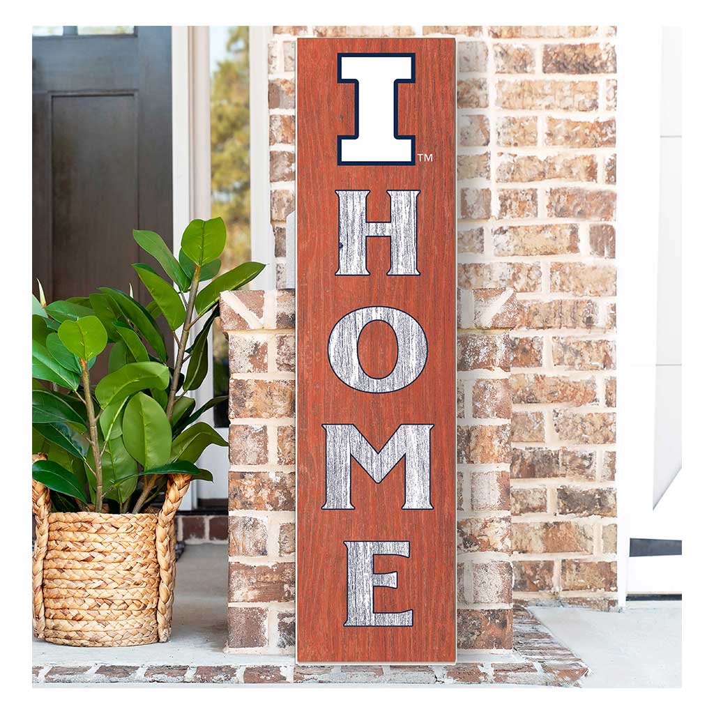 11x46 Leaning Sign Home Illinois Fighting Illini