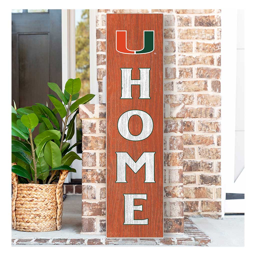 11x46 Leaning Sign Home Miami Hurricanes