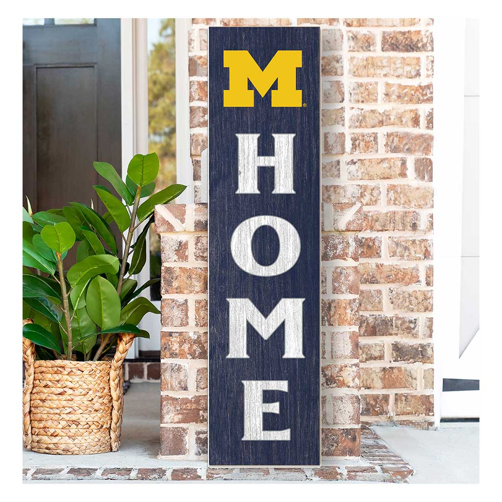 11x46 Leaning Sign Home Michigan Wolverines