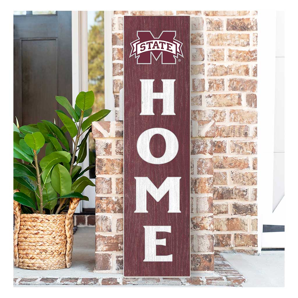 11x46 Leaning Sign Home Mississippi State Bulldogs