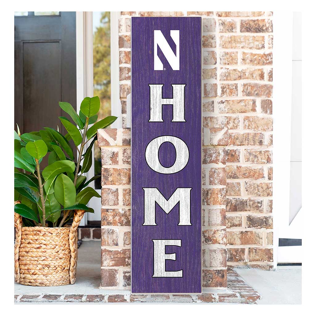 11x46 Leaning Sign Home Northwestern Wildcats