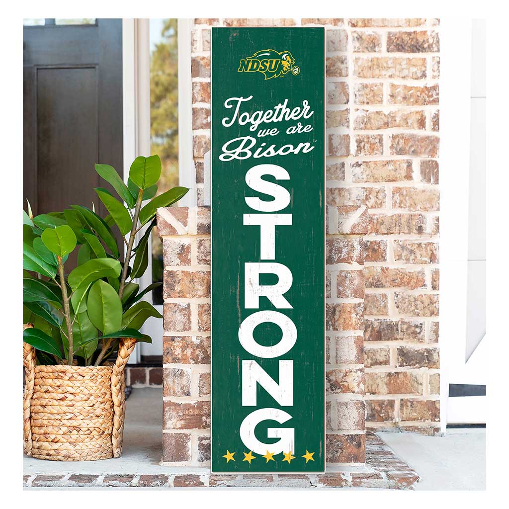 11x46 Leaning Sign Together we are Strong North Dakota State Bison