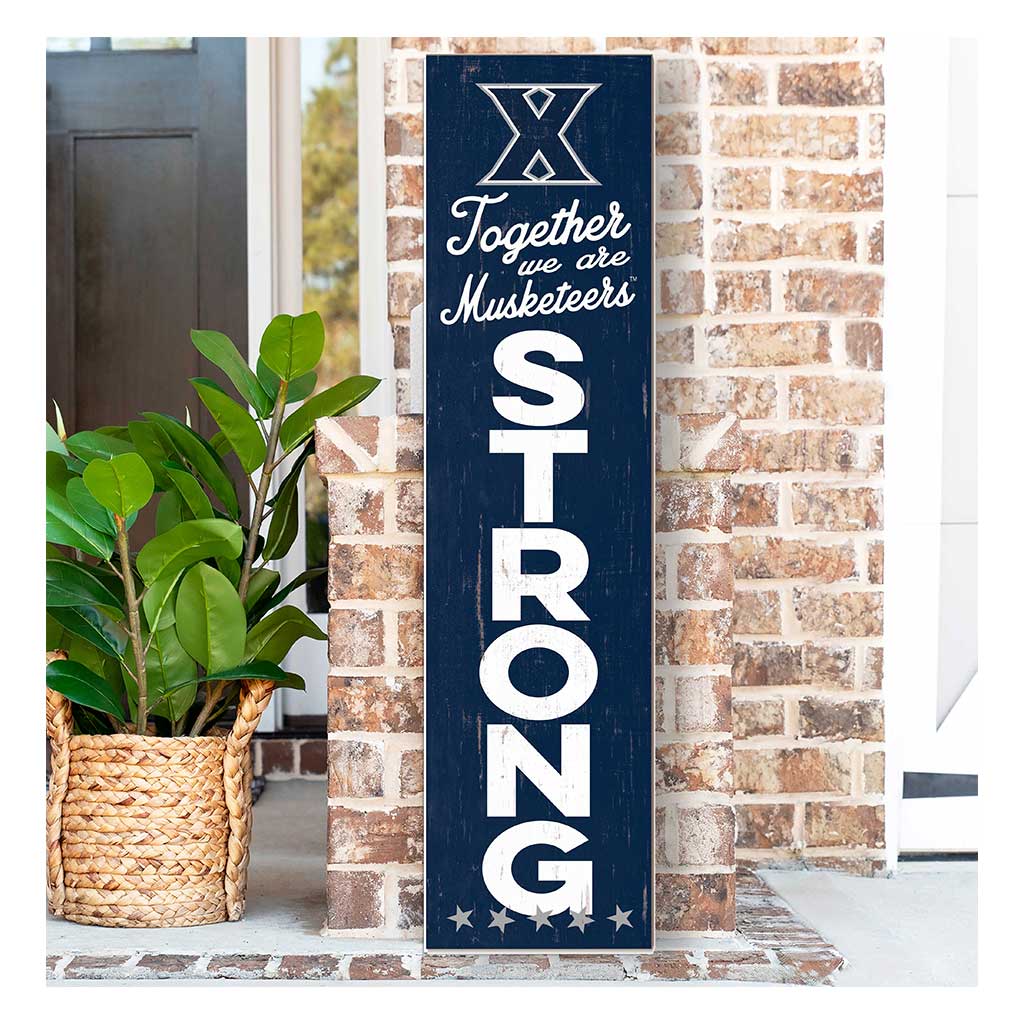 11x46 Leaning Sign Together we are Strong Xavier Ohio Musketeers