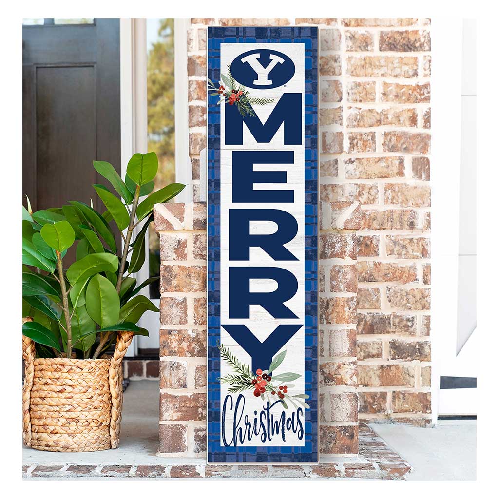 11x46 Merry Christmas Sign Brigham Young Cougars