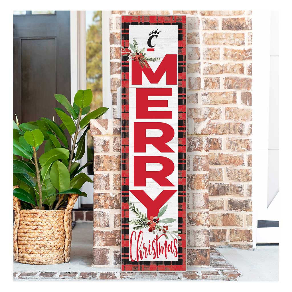 11x46 Merry Christmas Sign Cincinnati Bearcats