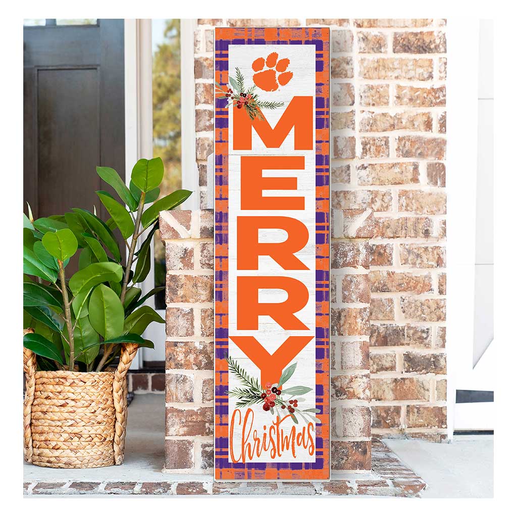 11x46 Merry Christmas Sign Clemson Tigers