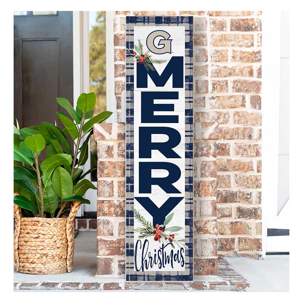 11x46 Merry Christmas Sign Georgetown Hoyas