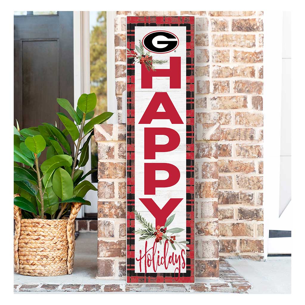 11x46 Merry Christmas Sign Georgia Bulldogs