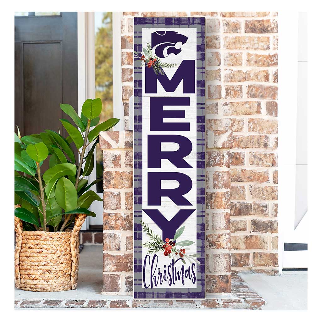 11x46 Merry Christmas Sign Kansas State Wildcats