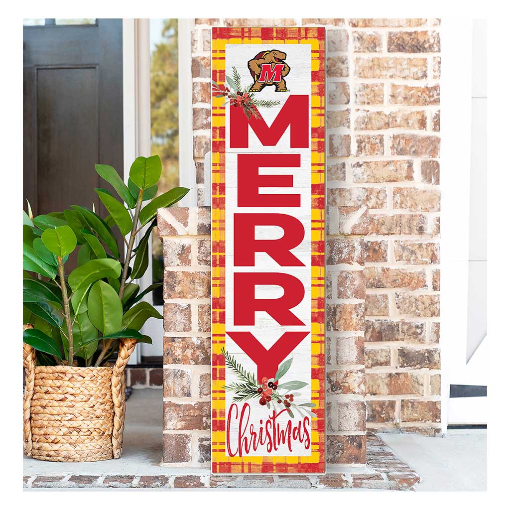 11x46 Merry Christmas Sign Maryland Terrapins