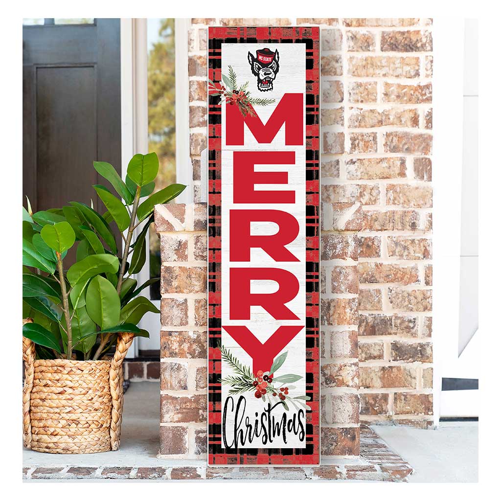 11x46 Merry Christmas Sign North Carolina State Wolfpack