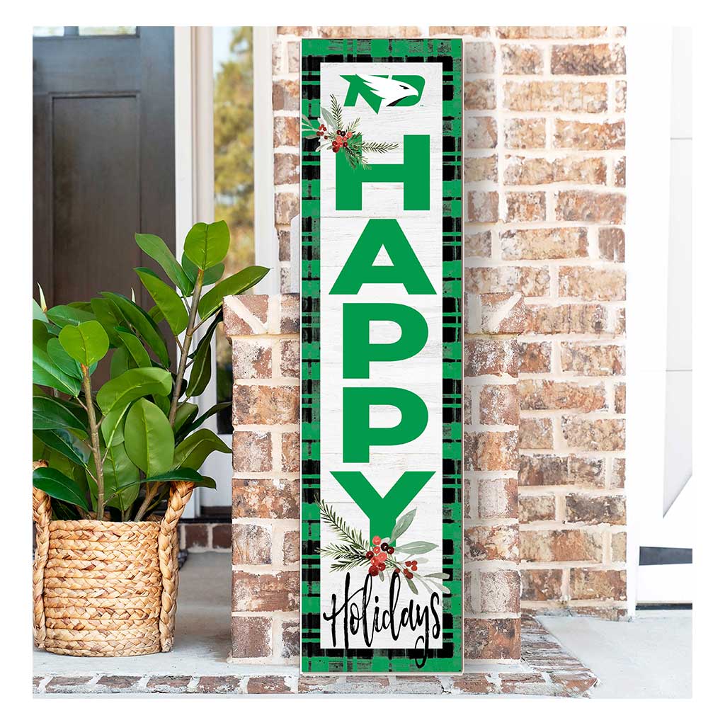 11x46 Merry Christmas Sign North Dakota Fighting Hawks