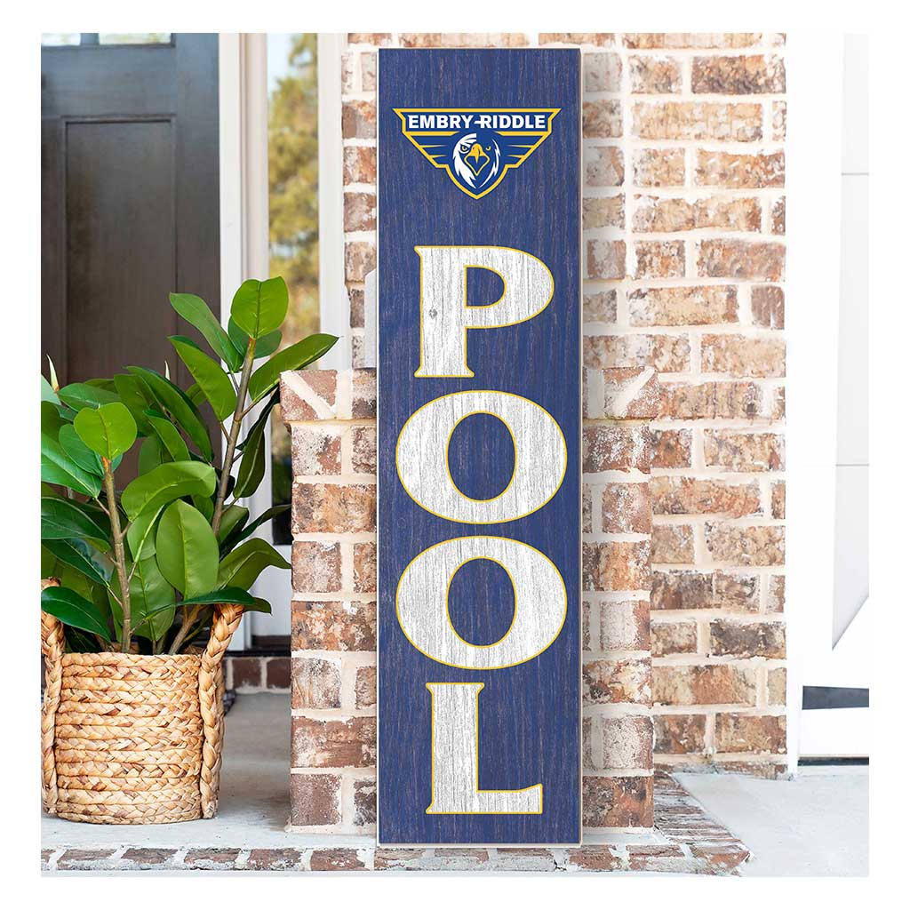 11x46 Leaning Sign Pool Embry-Riddle Aeronautical Prescott Eagles