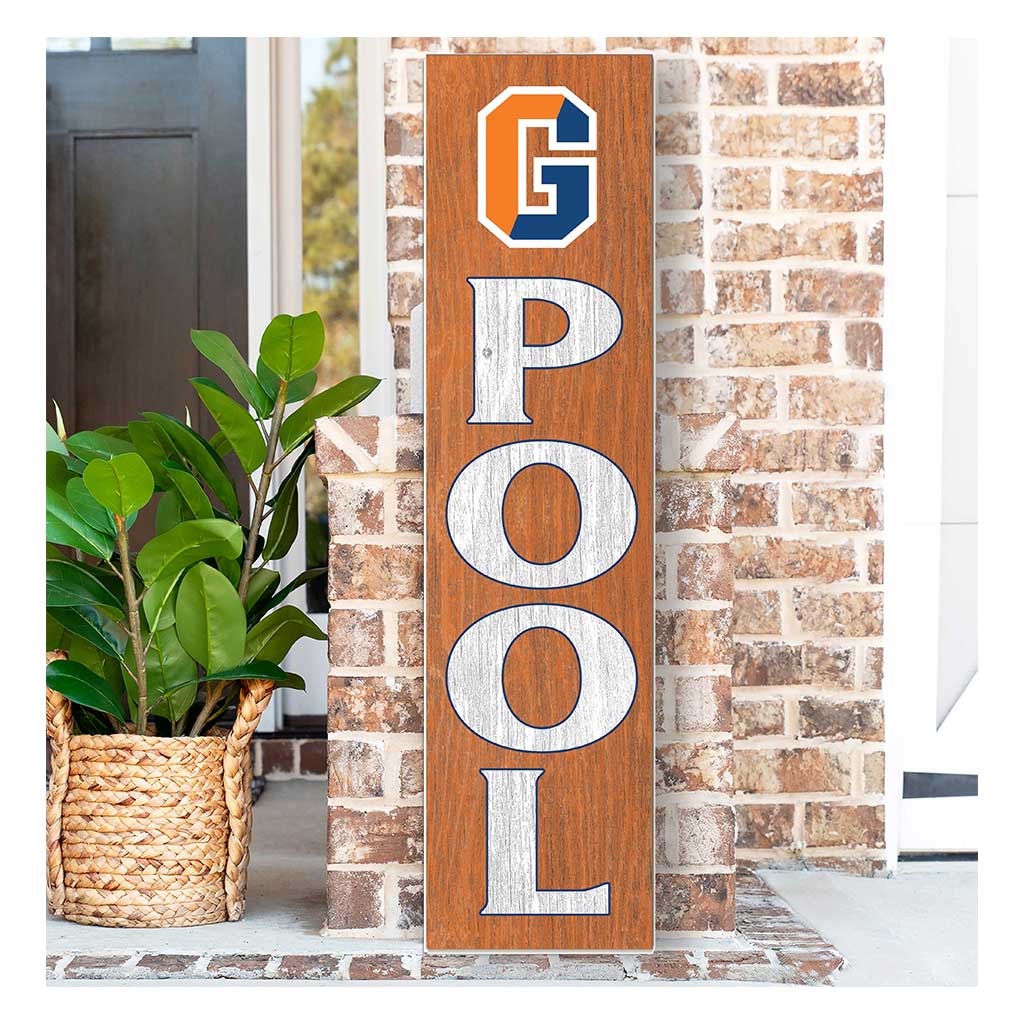 11x46 Leaning Sign Pool Gettysburg College Bullets