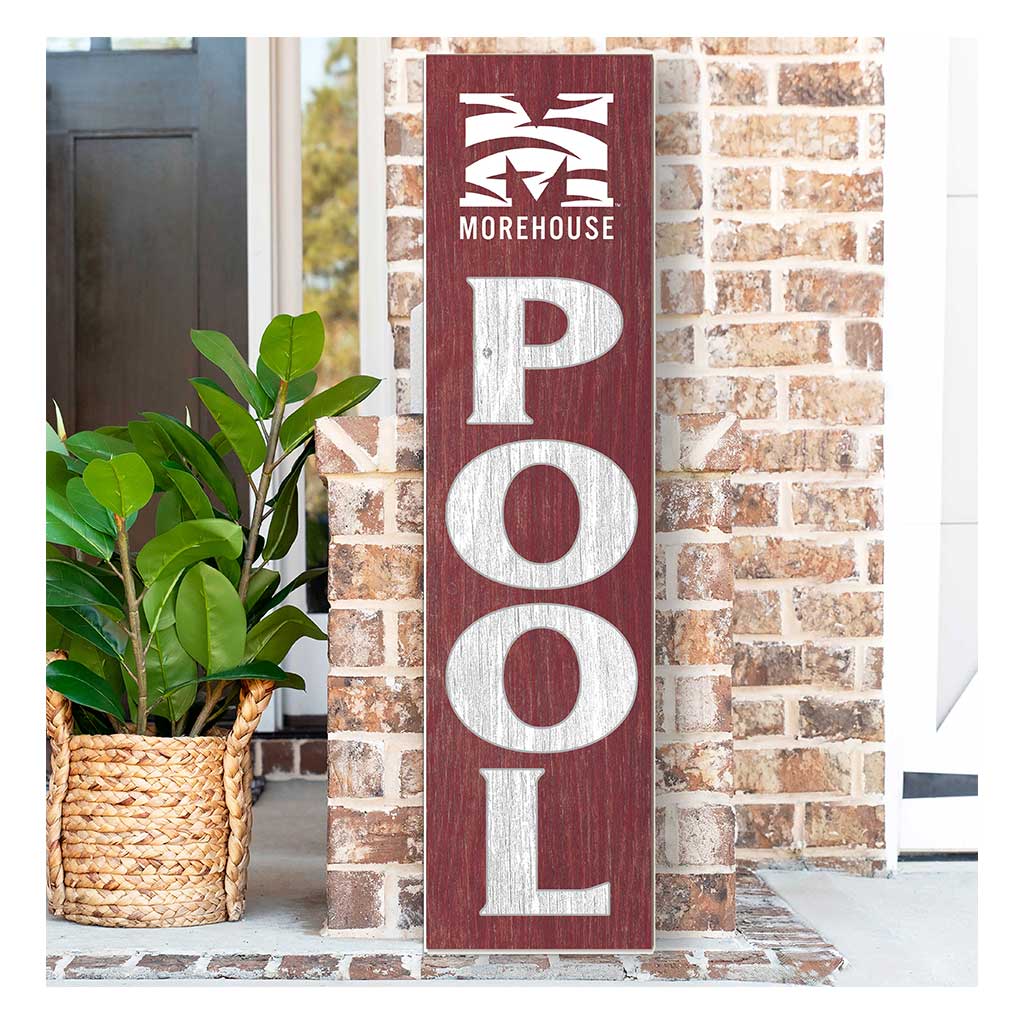 11x46 Leaning Sign Pool Morehouse College Maroon Tigers