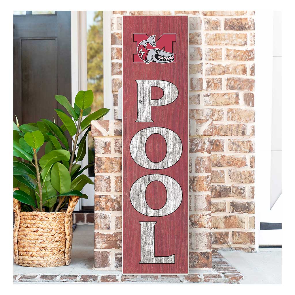 11x46 Leaning Sign Pool Muskingum Fighting Muskies