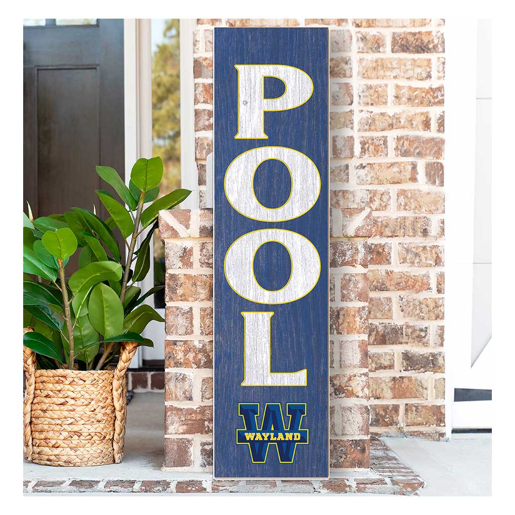 11x46 Leaning Sign Pool Wayland Baptist Pioneers