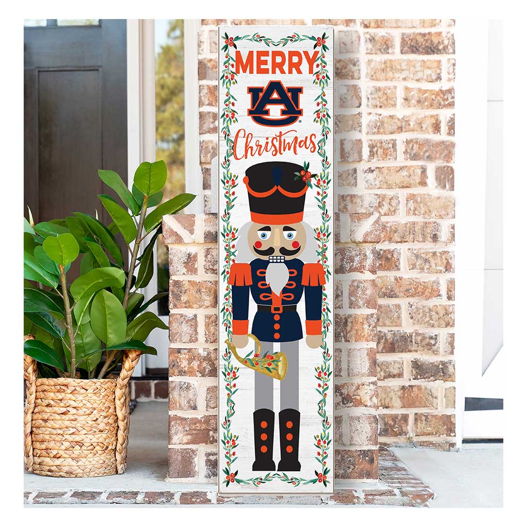 11x46 Leaning Sign Nutcracker Auburn Tigers