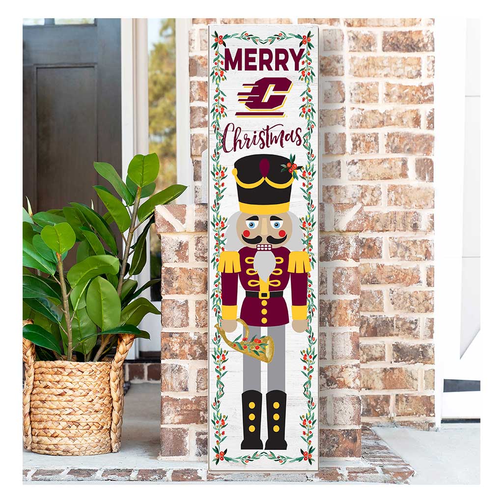 11x46 Leaning Sign Nutcracker Central Michigan Chippewas