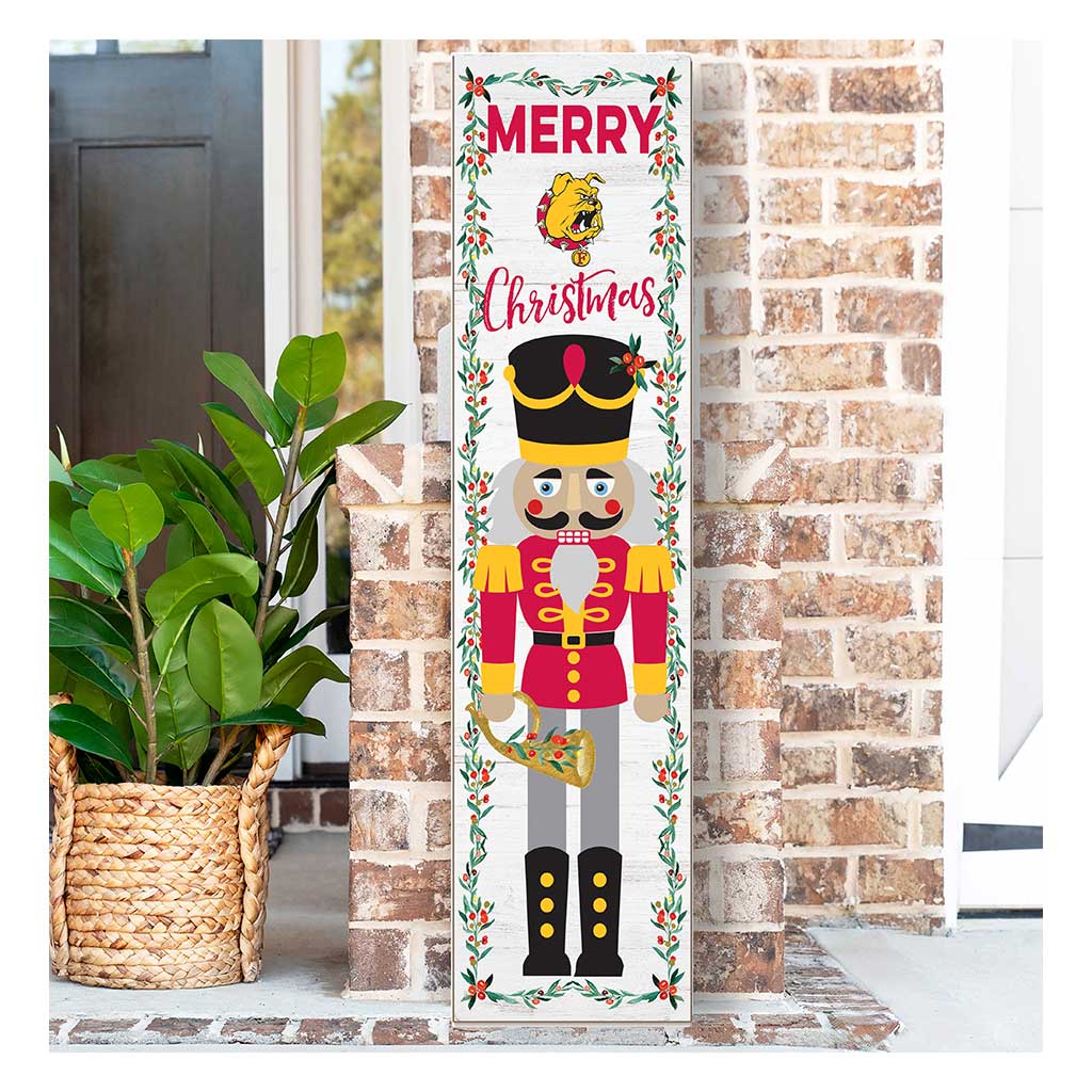 11x46 Leaning Sign Nutcracker Ferris State Bulldogs