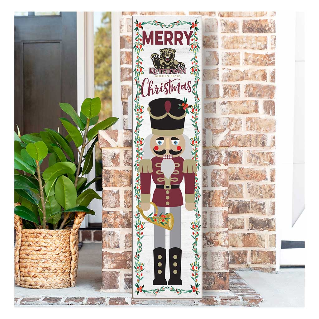 11x46 Leaning Sign Nutcracker Kutztown Golden Bears