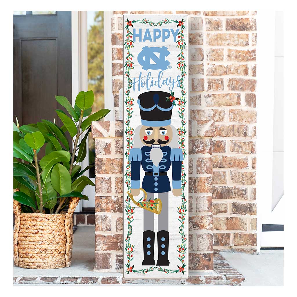 11x46 Leaning Sign Nutcracker North Carolina Chapel Hill Tar Heels