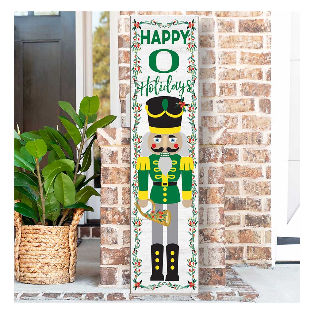 11x46 Leaning Sign Nutcracker Oregon Ducks