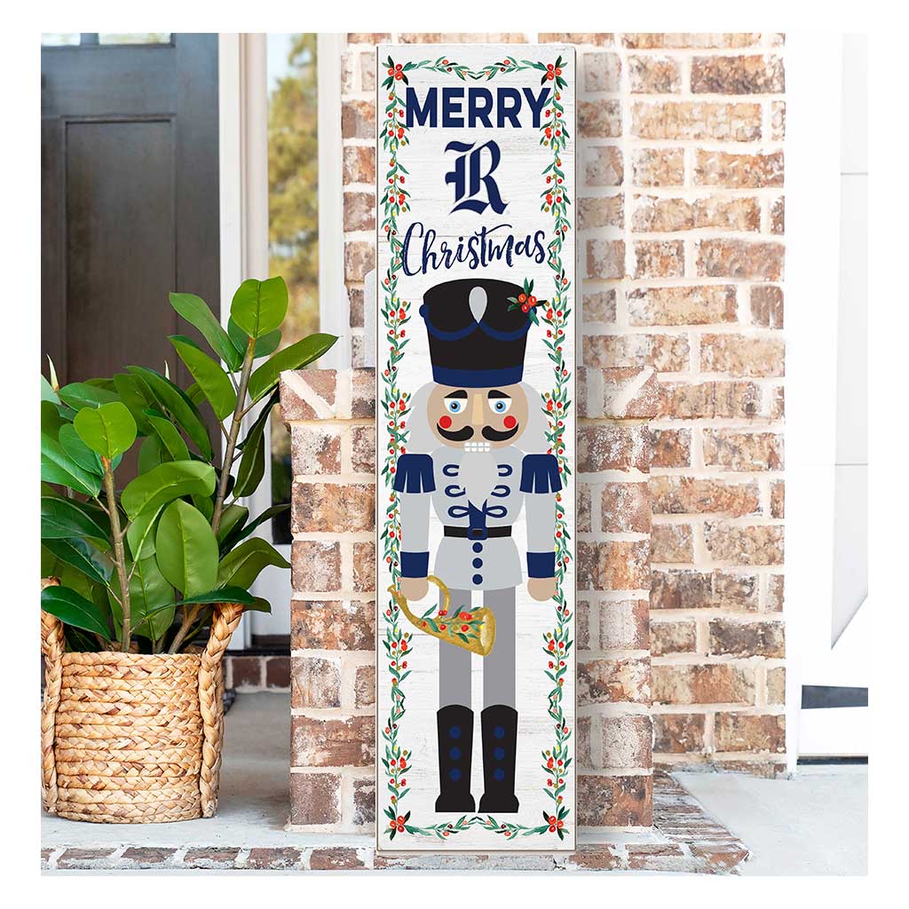 11x46 Leaning Sign Nutcracker Rice Owls