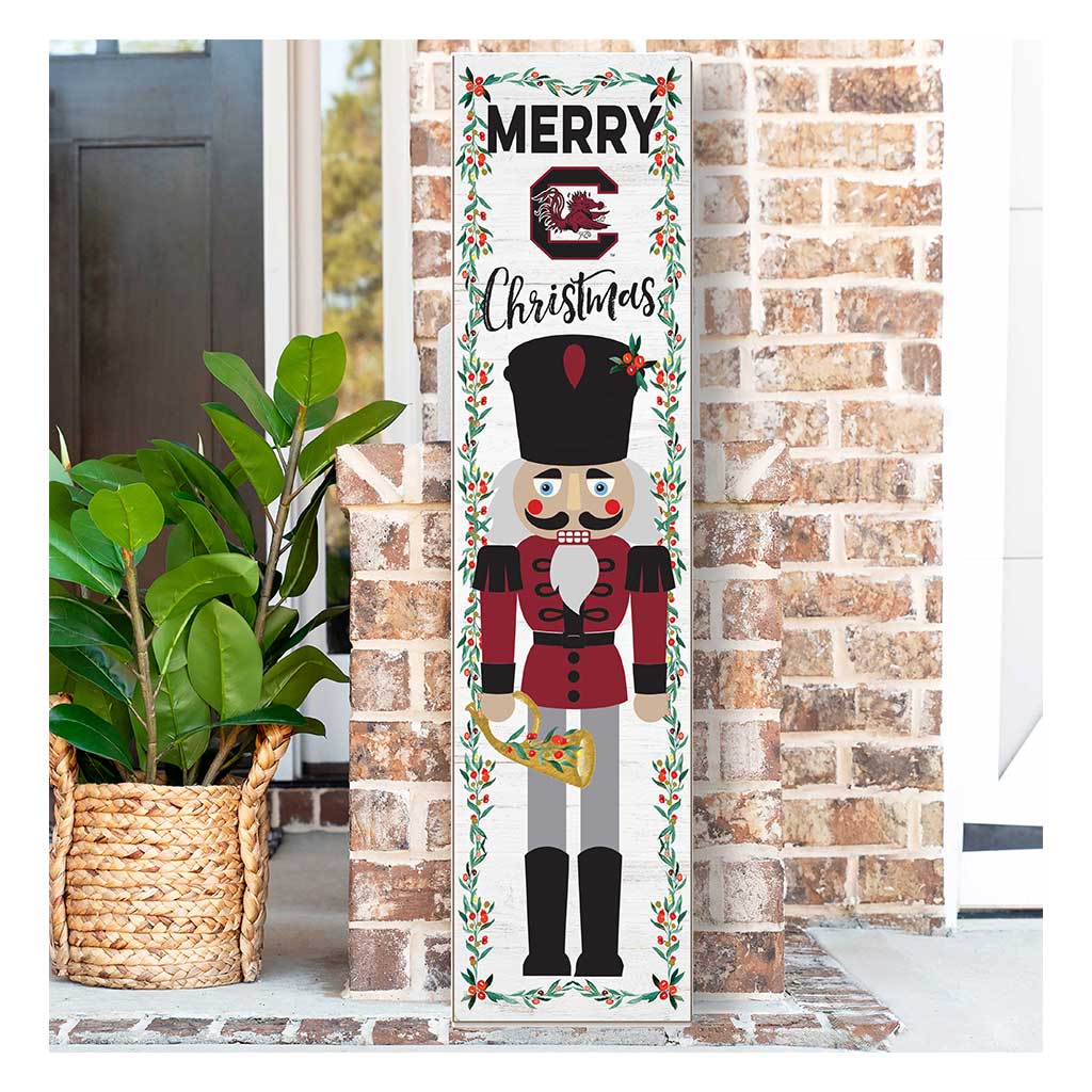 11x46 Leaning Sign Nutcracker South Carolina Gamecocks