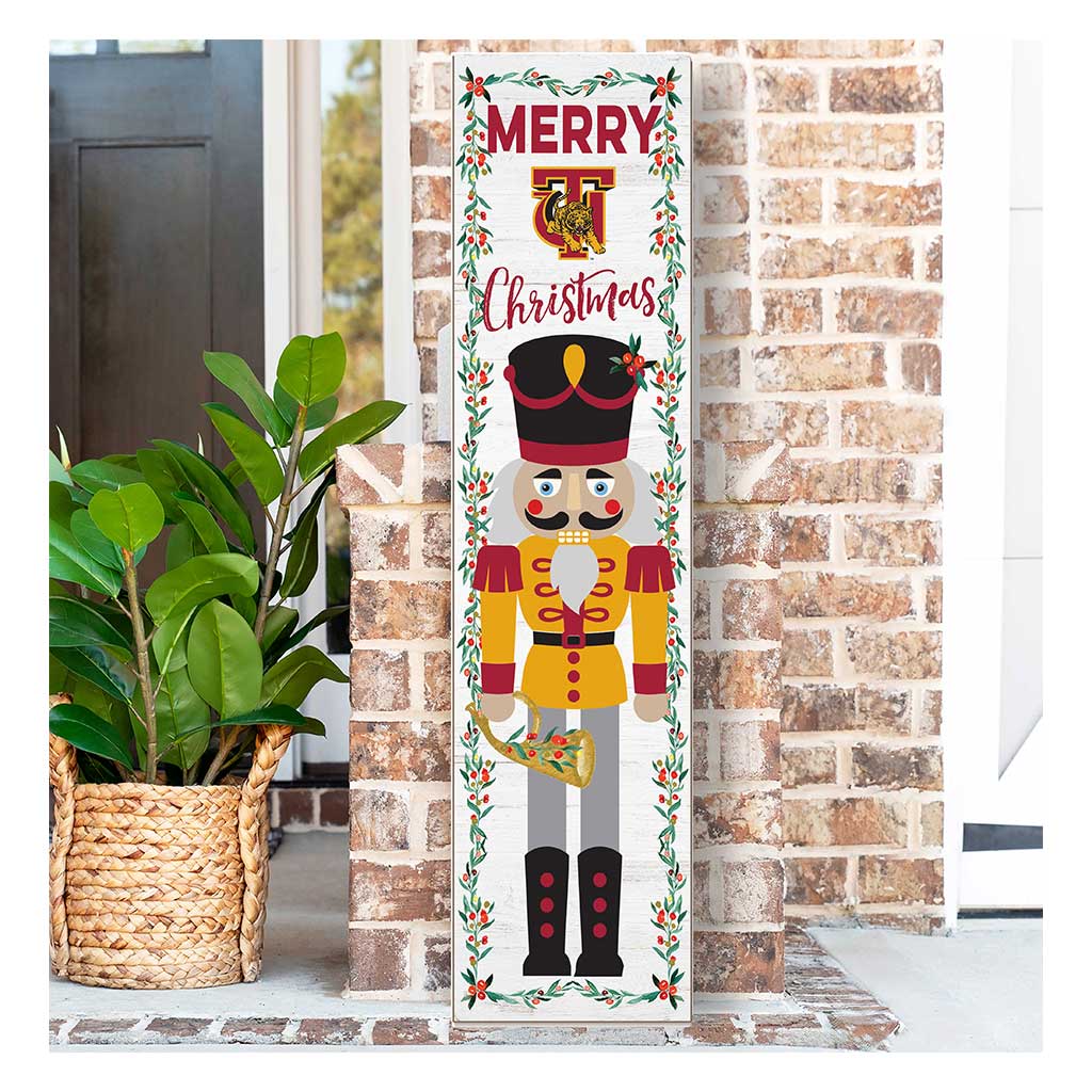 11x46 Leaning Sign Nutcracker Tuskegee Golden Tigers