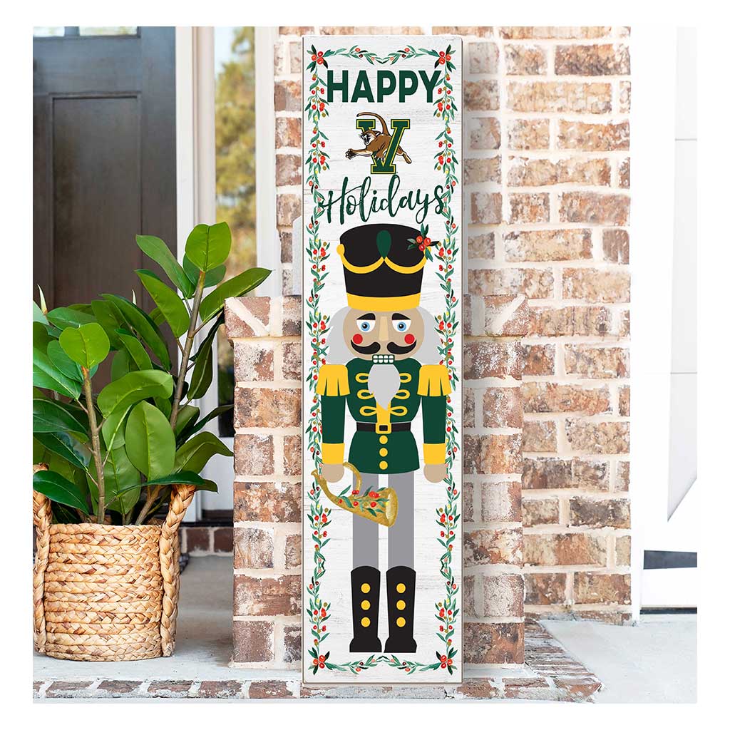 11x46 Leaning Sign Nutcracker Vermont Catamounts