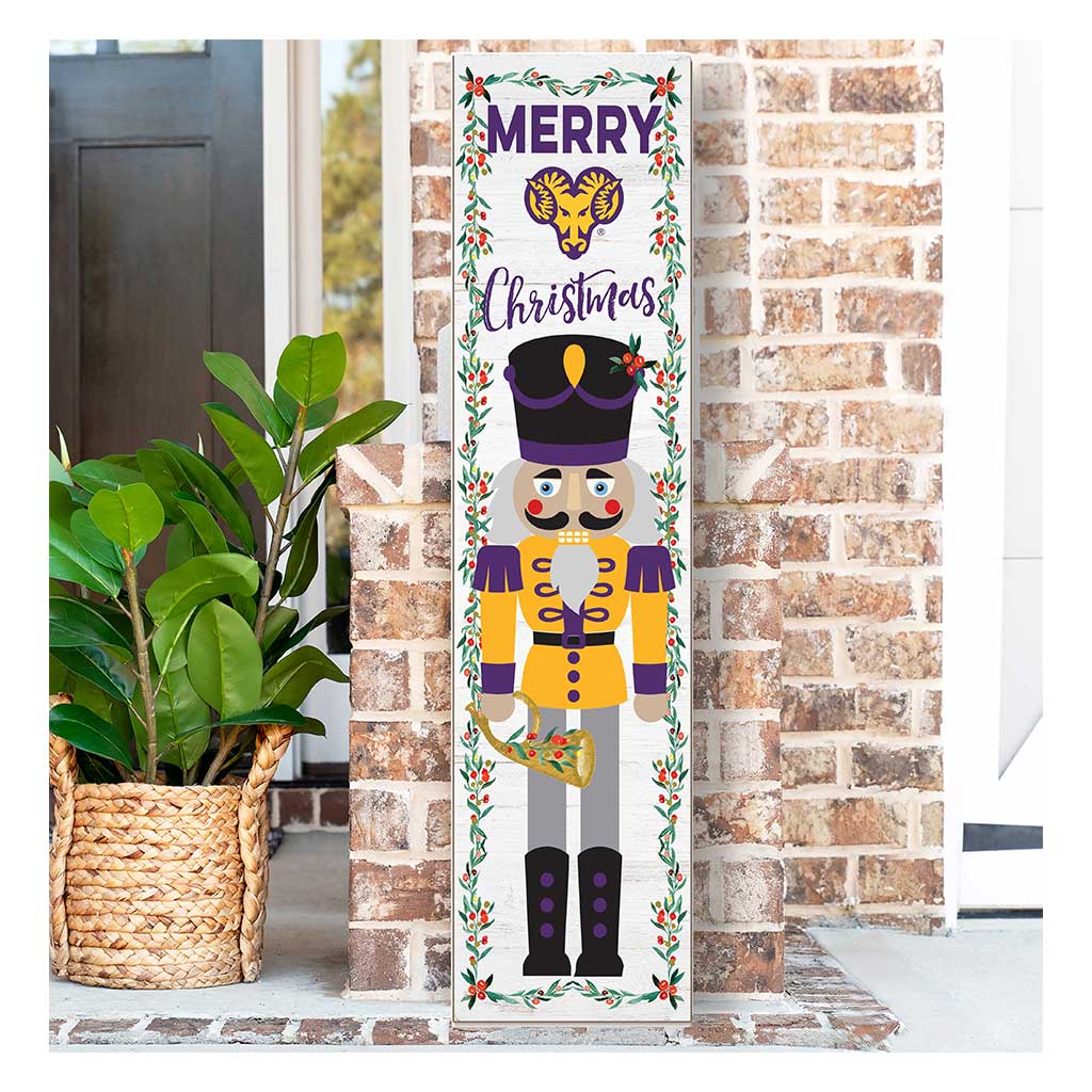 11x46 Leaning Sign Nutcracker West Chester Golden Rams