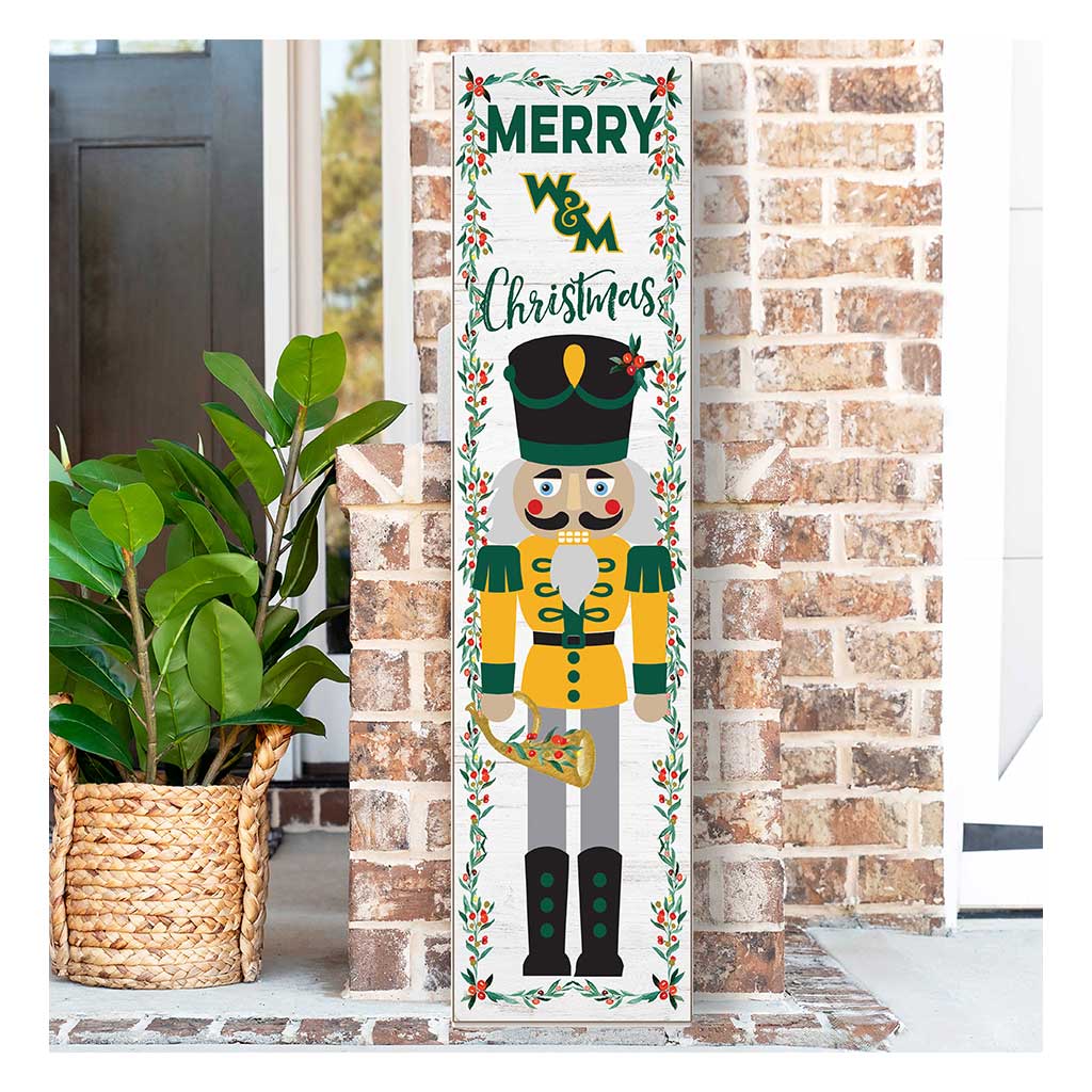 11x46 Leaning Sign Nutcracker William and Mary Tribe