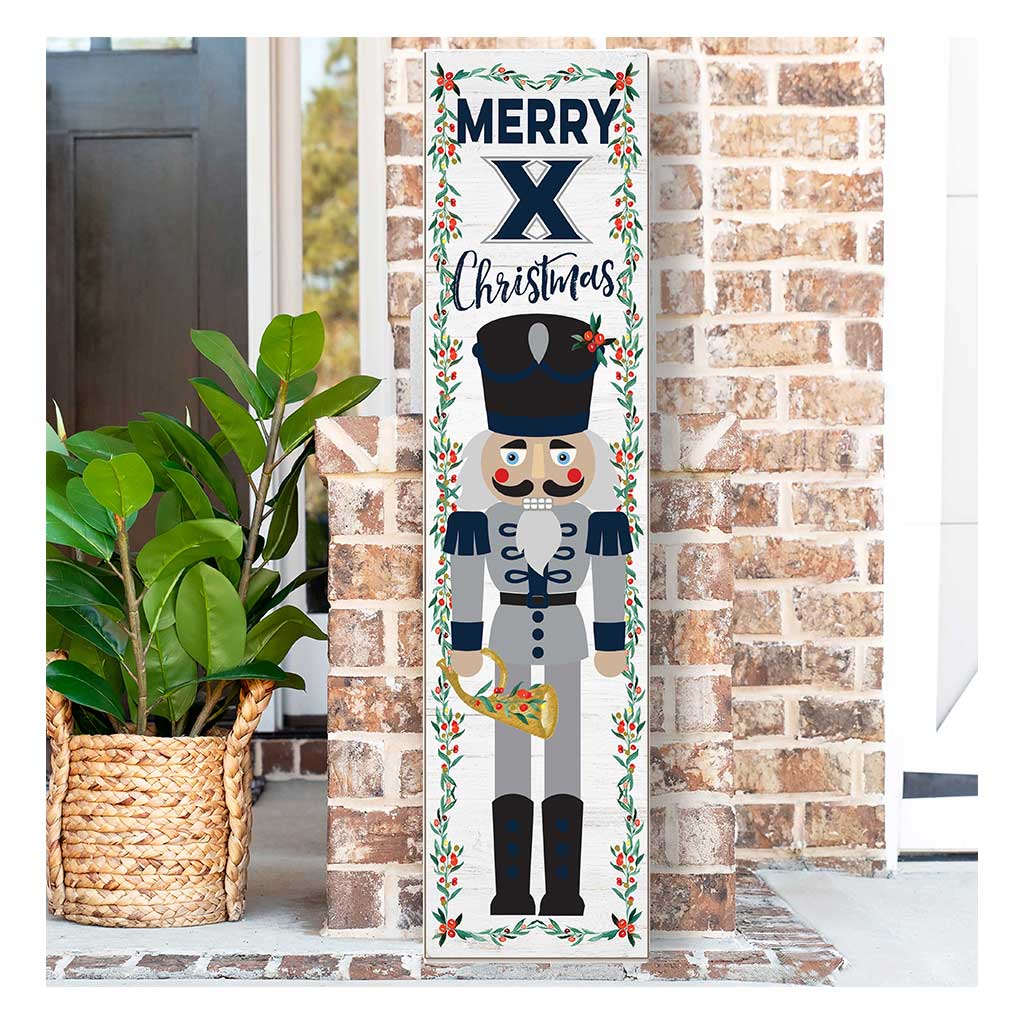 11x46 Leaning Sign Nutcracker Xavier Ohio Musketeers
