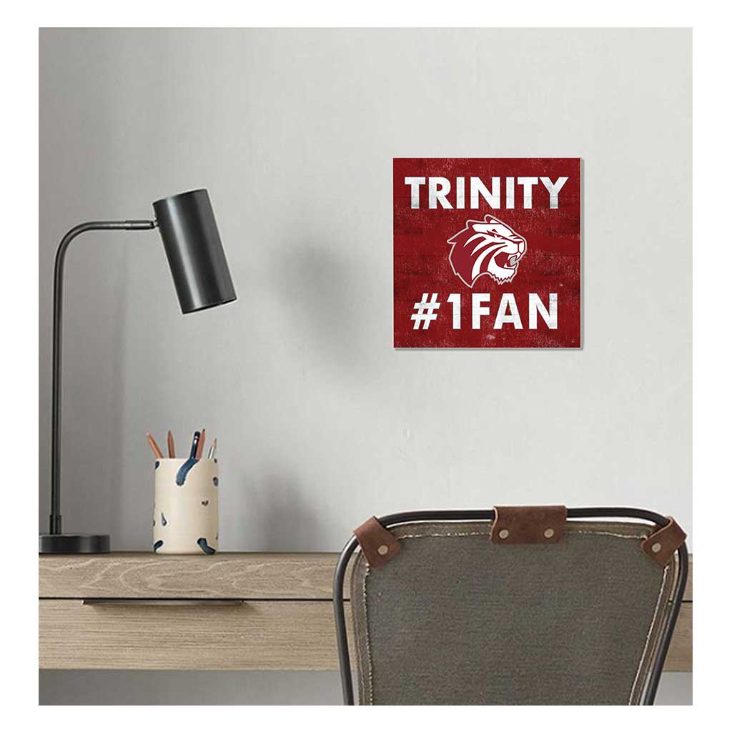 10x10 Team Color #1 Fan Trinity University Tigers