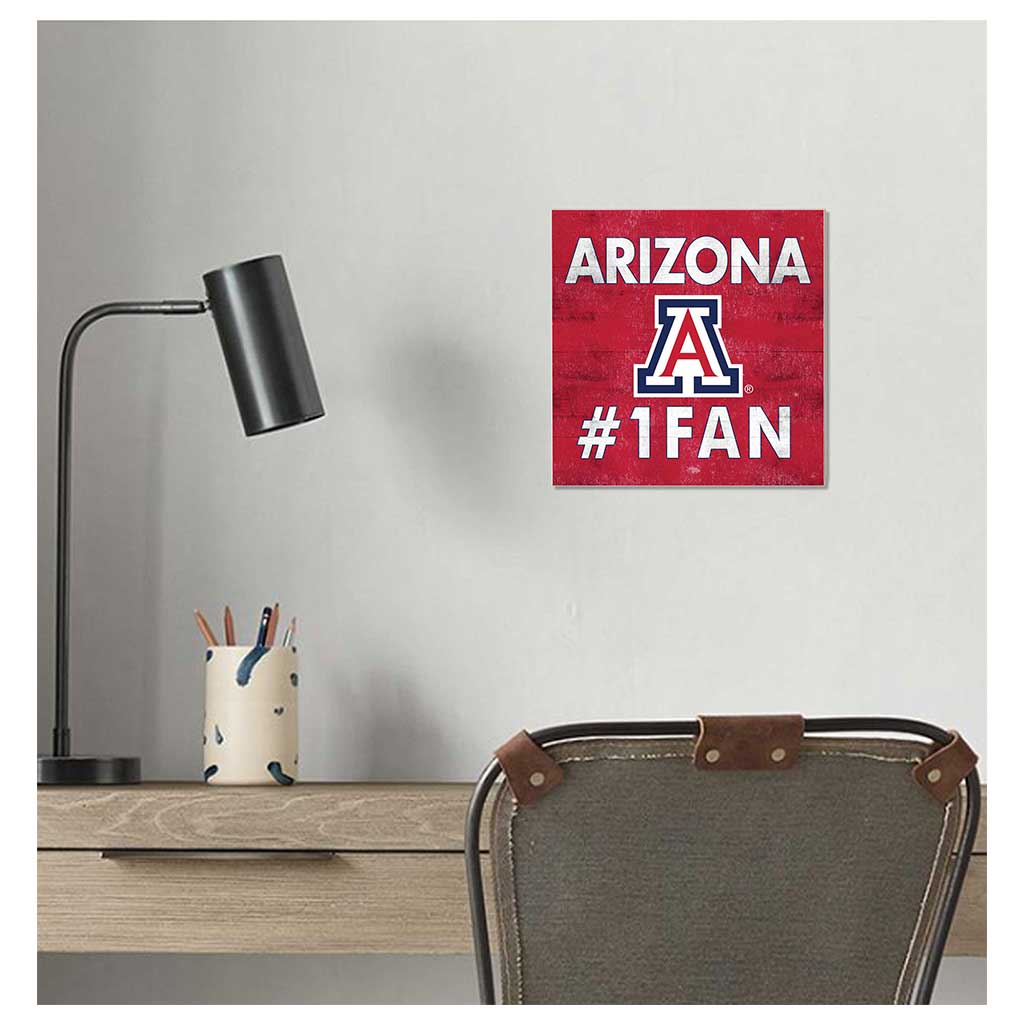 10x10 Team Color #1 Fan Arizona Wildcats
