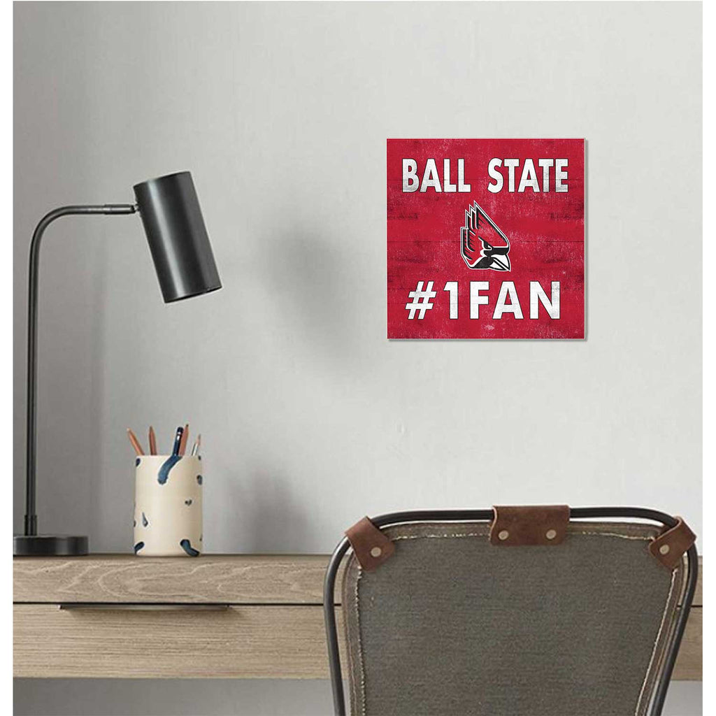 10x10 Team Color #1 Fan Ball State Cardinals