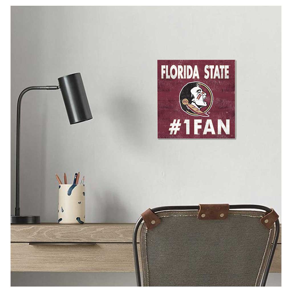 10x10 Team Color #1 Fan Florida State Seminoles