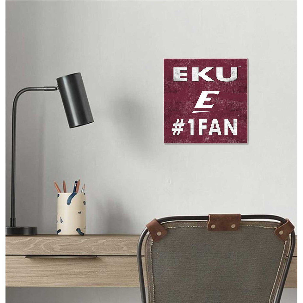 10x10 Team Color #1 Fan Eastern Kentucky University Colonels