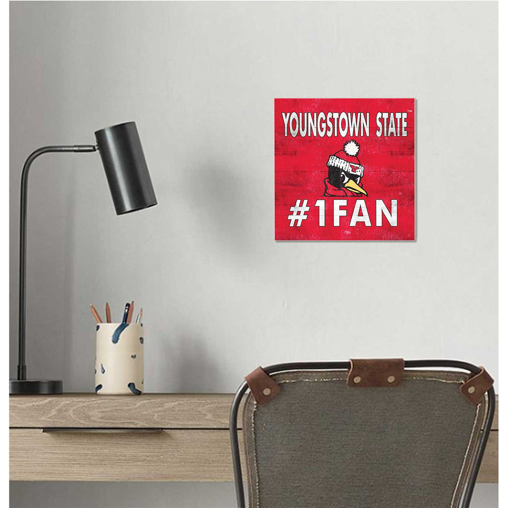10x10 Team Color #1 Fan Youngstown State University