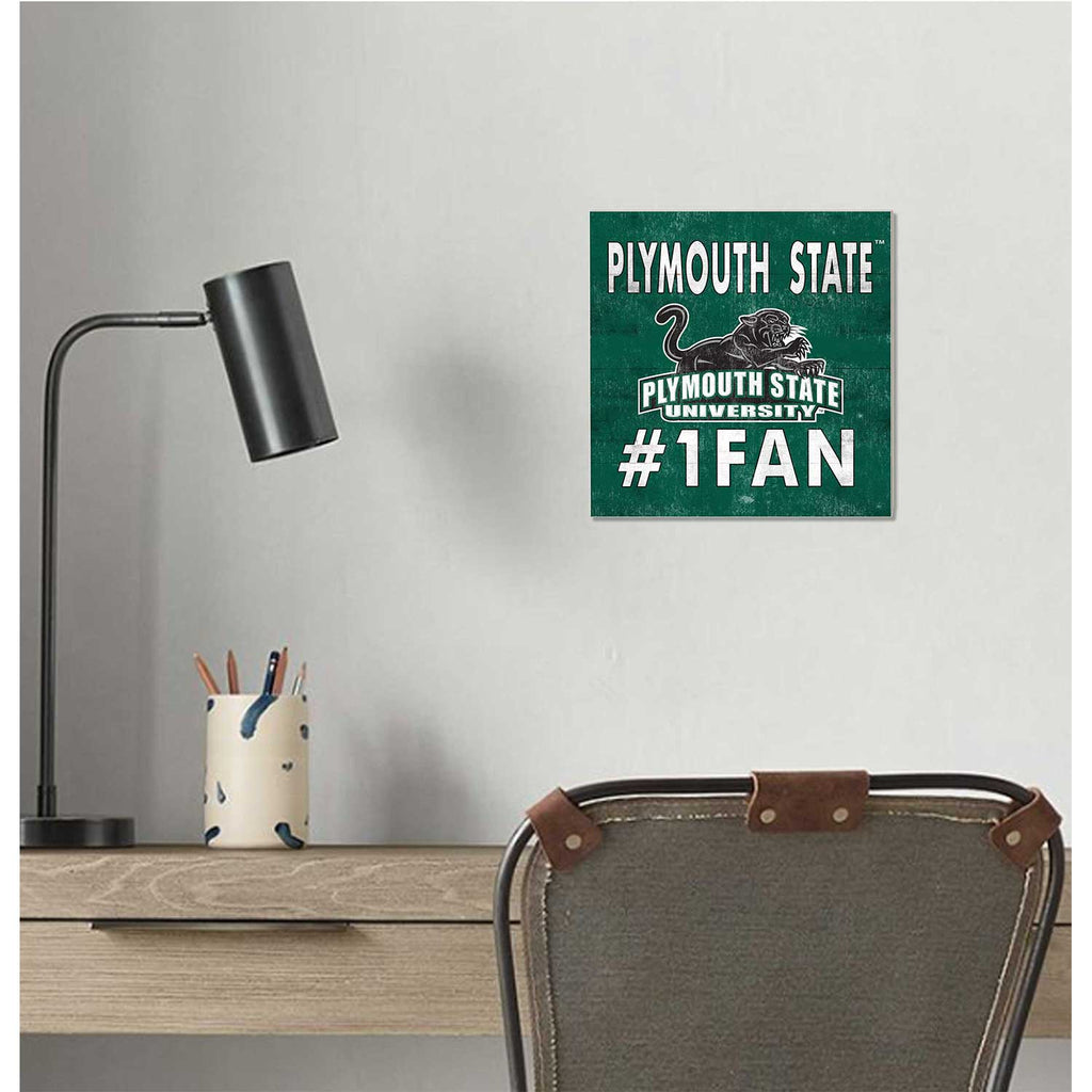 10x10 Team Color #1 Fan Plymouth State University Panthers